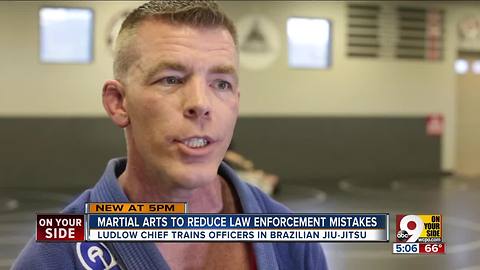 Ludlow police chief trains officers in Brazilian jiu-jitsu