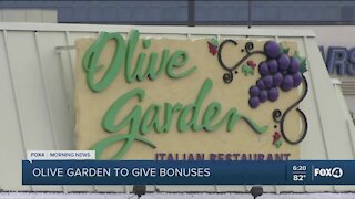 Darden restaurant employees getting bonuses
