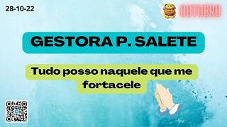 PASTORA SALETE Tudo posso naquele que me fortacele