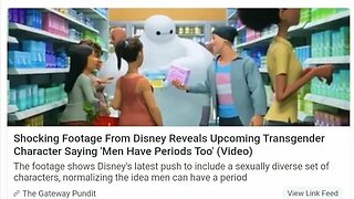 Shocking footage from Disney, BLT character saying 'Men have periods'