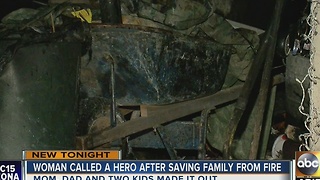 Neighbor credited with saving family from Laveen fire