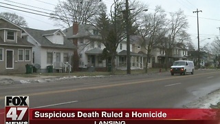 Suspicious death ruled homicide
