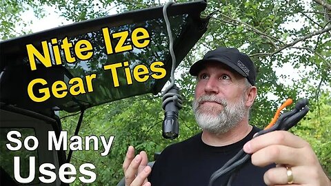 Nite Ize Gear Ties - REUSABLE Rubber Twist Tie