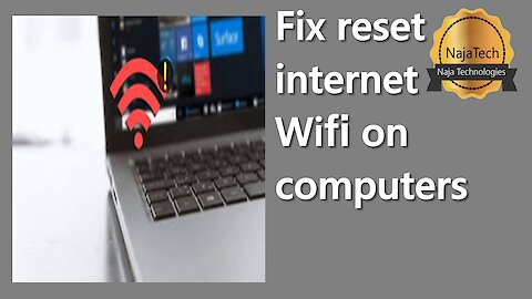 🔴Fix reset internet Wifi on computers