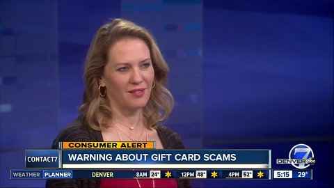 BBB warning about gift card scams