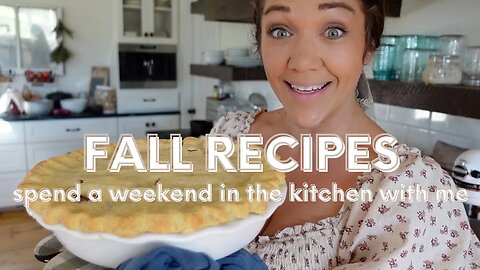 Fall Recipes! | Pumpkin Chicken Chili, Sourdough Apple Pie, Healthy Marshmallow, & Egg Yolk PSL