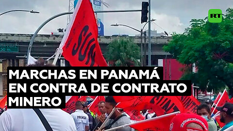 Marchas en Panamá en contra de contrato minero