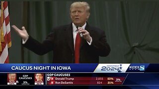 Trump's initial thoughts after being named winner of Iowa caucuses