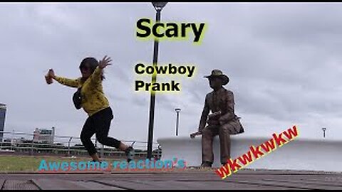 Cowboy prank. Best Cowboy Prank. Best Statue Scare Prank.