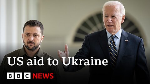 Ukraine war: Zelensky arrives in US in bid to rescue $60bn military aid | BBC News