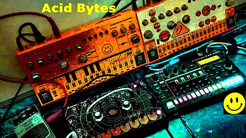 Acid Bytes 140 BPM - Behringer TD-3 RD-6 - VD400 - Roland TR-6S - Quadrantid Swarm