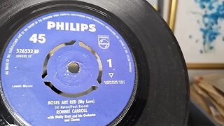 Roses Are Red (My Love) ~ Ronnie Carroll ~ 1962 Philips 45rpm Vinyl Single ~ 1963 Bush SRP31D Player