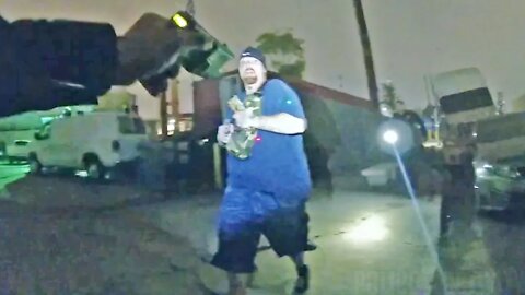 Bodycam Shows LAPD Cops Shooting Car Theft Suspect Who Pointed a Gun at Them