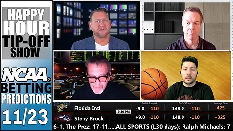 College Basketball Picks, Predictions and Odds | Happy Hour Tip-Off Show for November 23