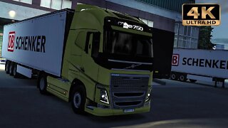 Volvo FH16 750 - DB Schenker | Euro Truck Simulator 2 Gameplay "4K"