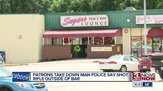 Patrons Take Down Man Police Say Shot Rifle Outside Bar