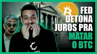 FERROU! EUA SOBEM JUROS PRA DERRUBAR BITCOIN, MAS PODEM MATAR BANCOS ☠️