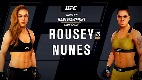 EA Sports UFC 3 Gameplay Amanda Nunes vs Ronda Rousey