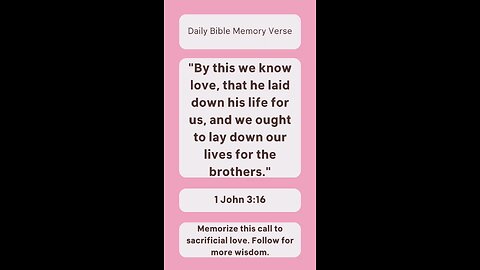 Bible Memory Verse of the Day #christianity #God #Jesus #Bible #Biblestudy #1John