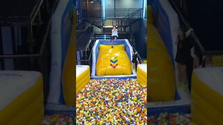 Trampoline Fun Park 😂 New funniest comdey moments in Jump Arena #shorts #poseitv