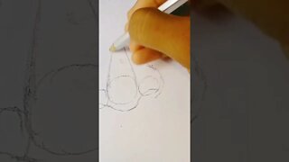 realistic Nose Drawing with pencil sketch