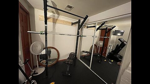 Titan Fitness T-3 Series Space Saving Rack 82 in. Tall 24 in. Deep Wall Mount