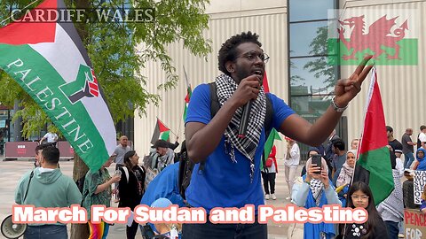 Sudan and Palestine - Stop the war, Cardiff South Wales