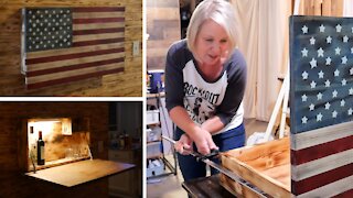 Building an American Flag Cabinet