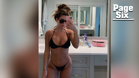 Brielle Biermann is showing off her weight loss in a tiny black bikini