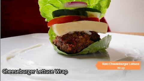 Keto Cheeseburger Lettuce Wrap Recipe #Keto #Recipes