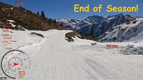 [4K] Skiing Grimentz, End of Season! Final Week w/ Thin Cover, Val d'Anniviers Suisse, GoPro HERO10