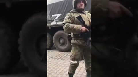 Russian soldiers claiming they came to save people