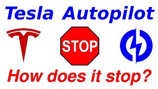 Tesla Autopilot - How does it stop?