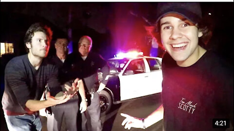 David Dobrik( Police told him to leave “he freakOut” )