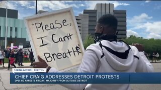 Chief Craig addresses protests in Detroit