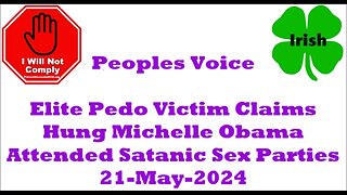 Elite Pedo Victim Claims Hung Michelle Obama Attended Satanic Sex Parties 21-May-2024