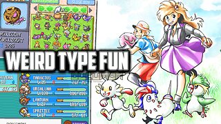 Pokemon Weird Type Fun - GBA ROM Hack has 18 all new types and a completely reimagined pokédex