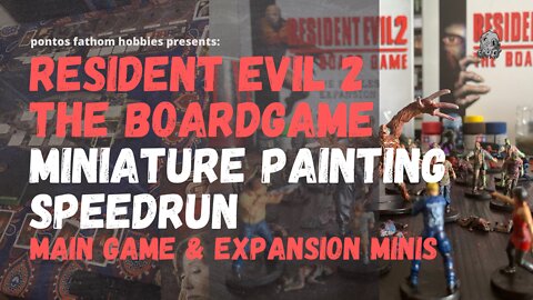 Resident Evil 2 The Boardgame - Miniature Painting Speedrun