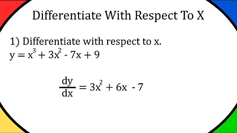 Differentiate With Respect To X