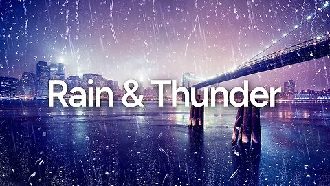 New York Thunderstorm & Rain Sounds | Nature Sounds Sleep Aid | Insomnia Relief 10 Hours