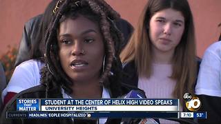 Student slammed to the ground speaks out