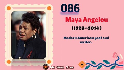 Maya Angelou (1928–2014)| TOP 150 Women That CHANGED THE WORLD | Short Biography