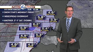 Widespread snow to start the weekend