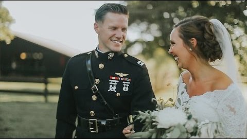 Marine Corps pilot cries when he sees his bride | Hermitage Farm Wedding Film