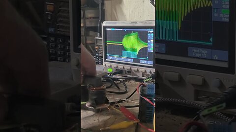 Reducing inductance via core gap, to shift current 90 degrees