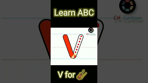 V for Violin | abc for toddlers | CH-Cartoon