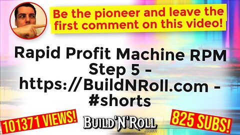 Rapid Profit Machine RPM Step 5 - https://BuildNRoll.com - #shorts