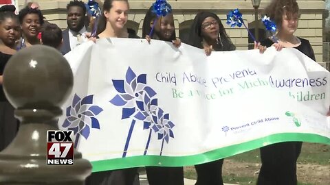 Child abuse prevention rally in Lansing
