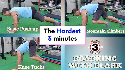 The Hardest 3 Minutes | Workout | Coaching with clark