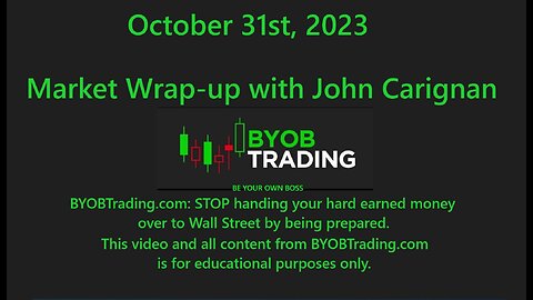 October 31st, 2023 BYOB Market Wrap Up. For educational purposes only.